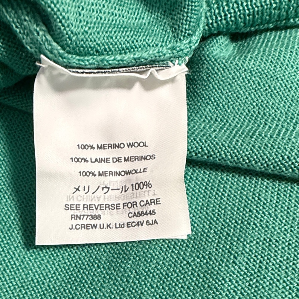 J. Crew Ladies Teal Crewneck Sweater - Picture 6 of 7